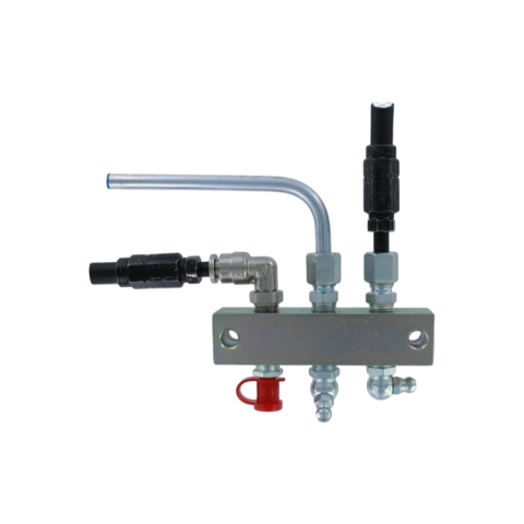 Smeernippelblok met koppelingen