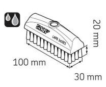 SMEERBORSTEL 30x100MM 1/4G LAPB 3x10E1