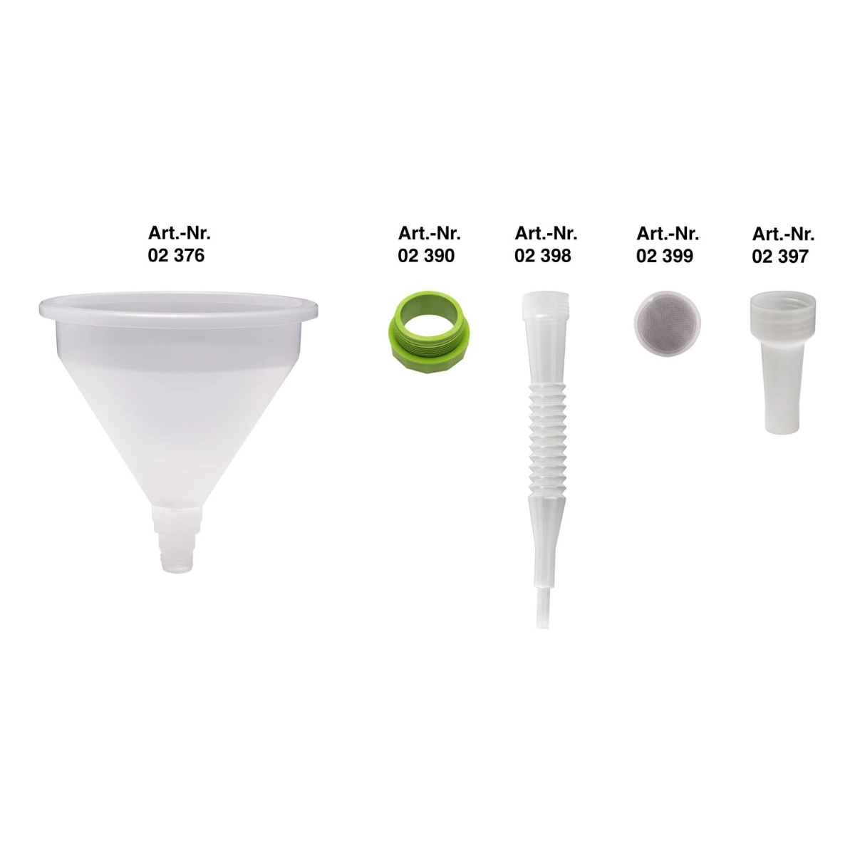 PRESSOL TRECHTER PP-Ø 355mm 10L WIT met toebehoren 02376