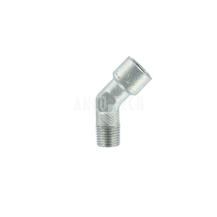 KNIE KOPPELING 45GR 1/4 BSP/T