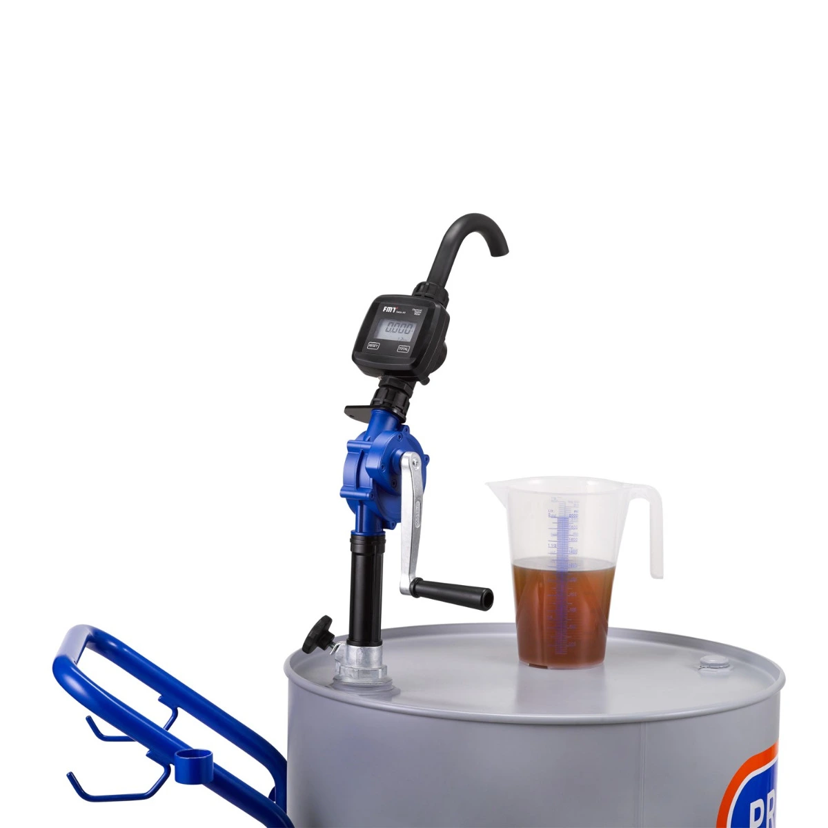 PRESSOL ROTERENDE POMP MET SLANG EN METER 60/220L 13057