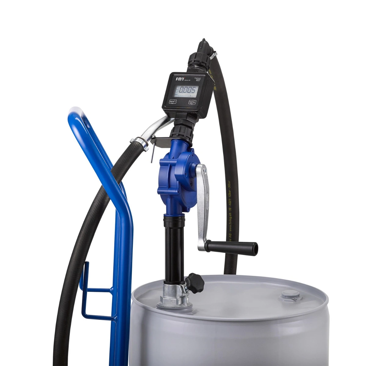 PRESSOL ROTERENDE POMP MET SLANG EN METER 60/220L 13057