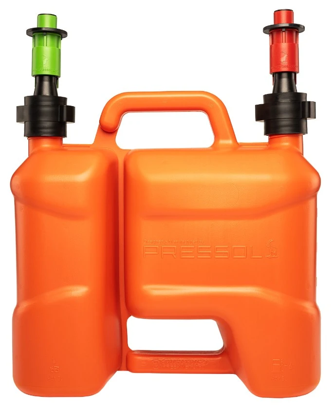 PRESSOL DUBBELE JERRYCAN VOOR BRANDSTOF 5+3L AUTO STOP 21032