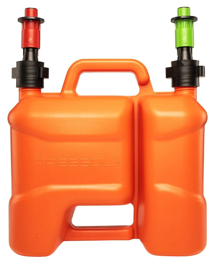 PRESSOL DUBBELE JERRYCAN VOOR BRANDSTOF 5+3L AUTO STOP 21032