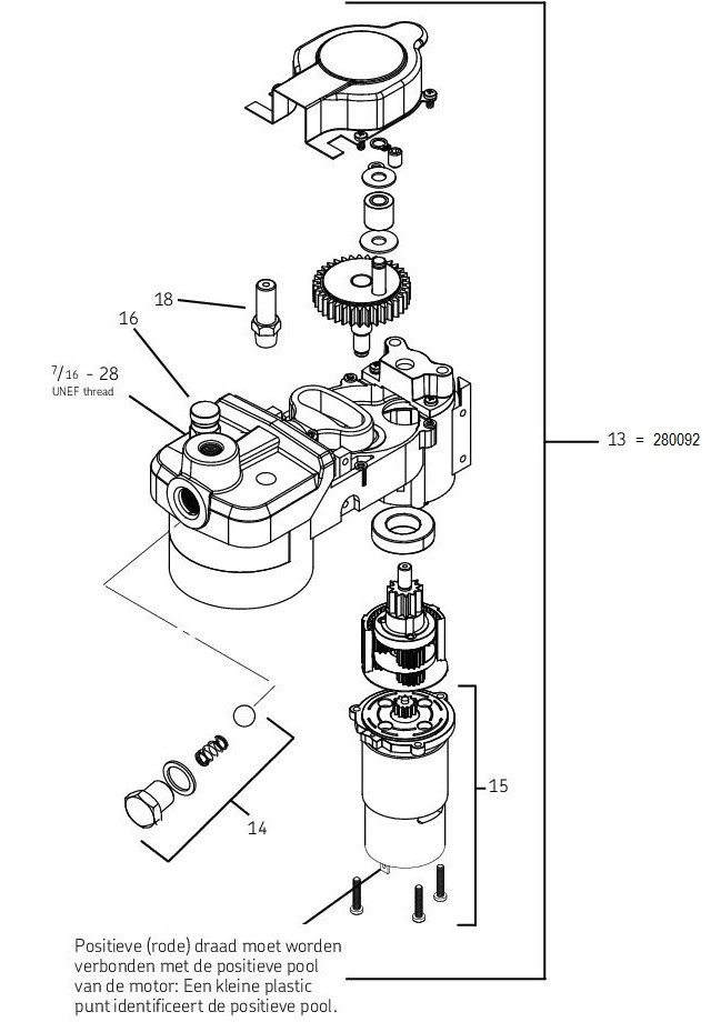 POMP BODY MET MOTOR 280092