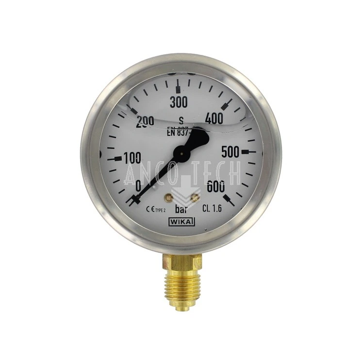 MANOMETER Ø63 0-600BAR 1/4-O
