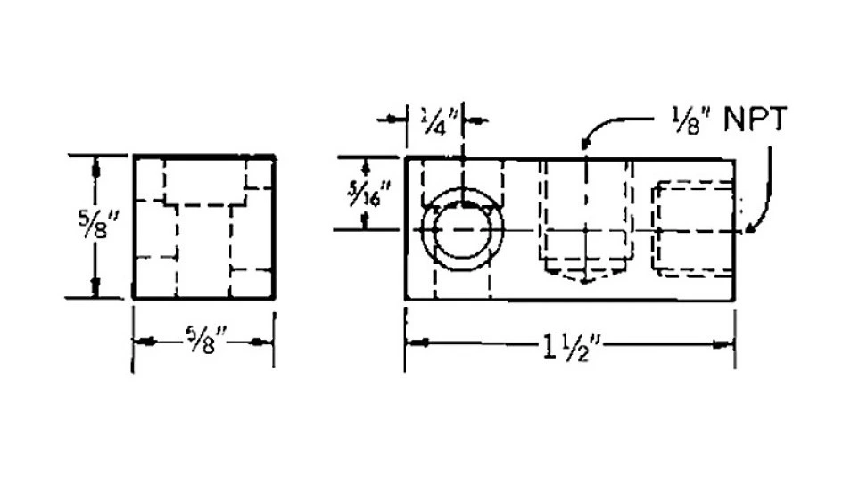 ANKER BLOK 1/8 NPT