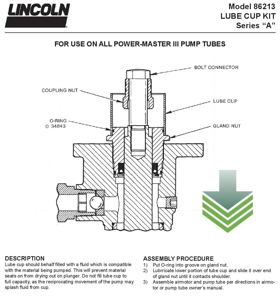 GLAND LUBE CUP ASSY 86213