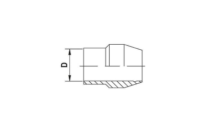 ENKELE KLEMRING 4MM MESSING
