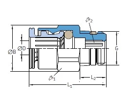 RECHTE PUSH-IN KOPPELING GEZ8 1/4 BSP