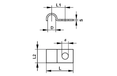 LEIDING BEUGEL 1 x 8MM  RVS