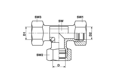 T KOPPELING T6LL RVS
