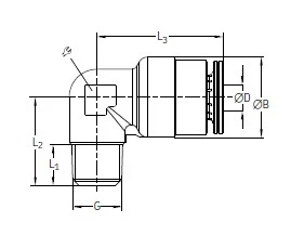 KNIE PUSH-IN KOPPELING WEKM6 1/8 BSPT