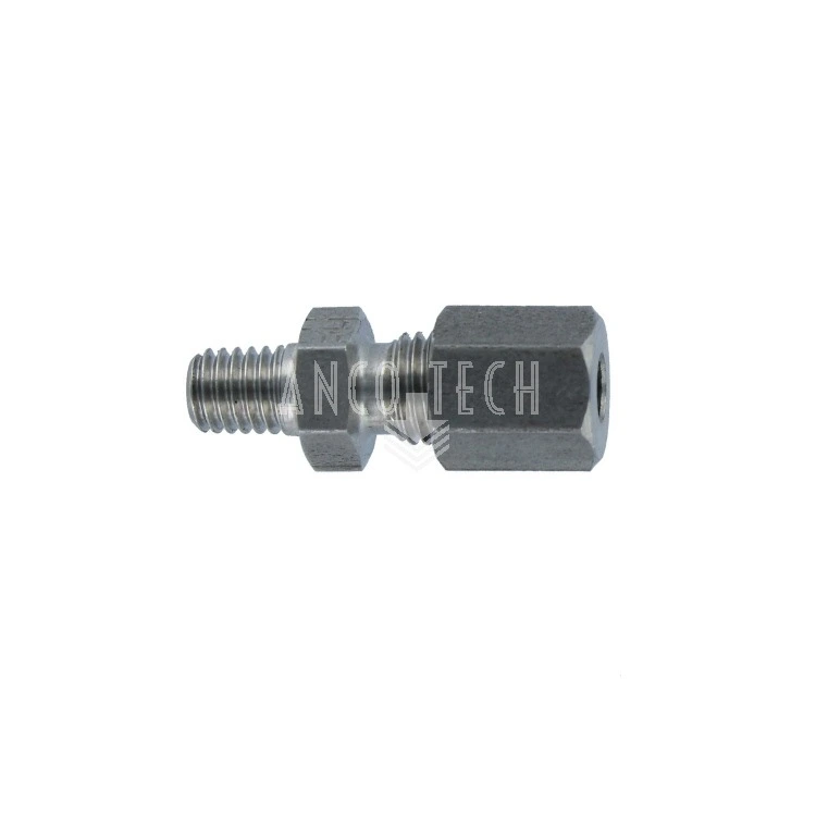 RECHTE KOPPELING GE4LL M6X1 RVS