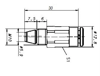 PUSH-IN KOPP + TERUGSLAGKLEP SSV-D 4MM  MP