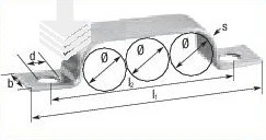 LEIDING BEUGEL 3 x 8MM ST/VZ
