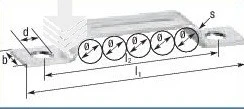 LEIDING CLIP 5 x 4MM ST/VZ 2 LIPS