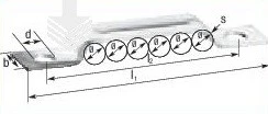LEIDING CLIP 6 x 4MM ST/VZ