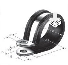 LEIDINGKLEM MET RUBBER INLEG 12MM