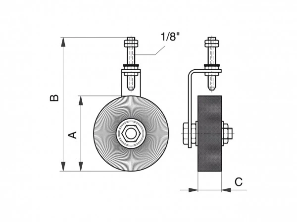SMEERBORSTEL ROND RSM 80  1/8G