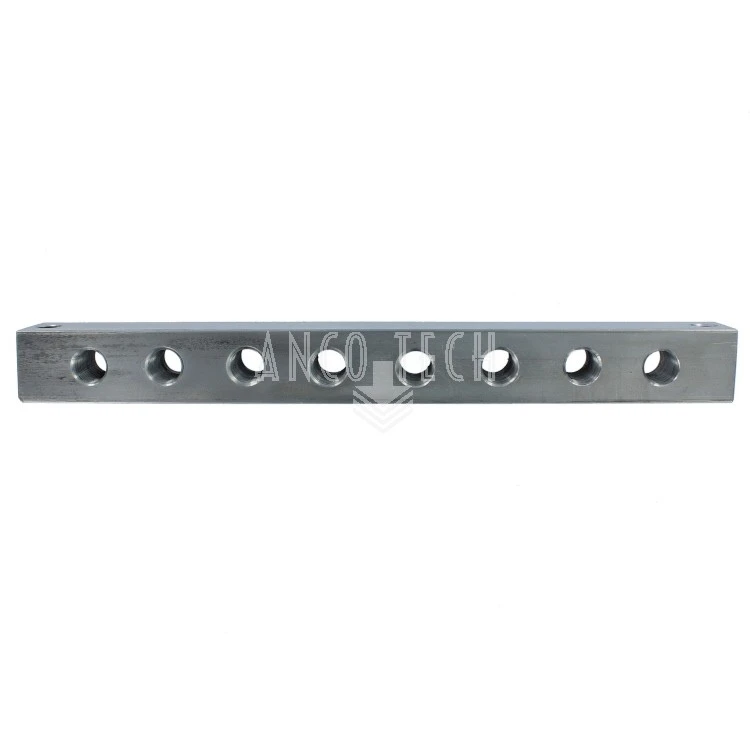 SMEERNIPPELBLOK 8 AANSLUITINGEN 1/8" RVS