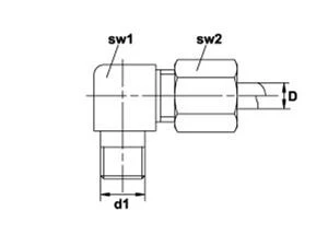 HAAKSE KOPPELING WE4LL 1/8 BSPT RVS