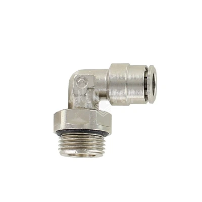 KNIE PUSH-IN KOPPELING WEDZ8 3/8 BSP DRAAIBAAR