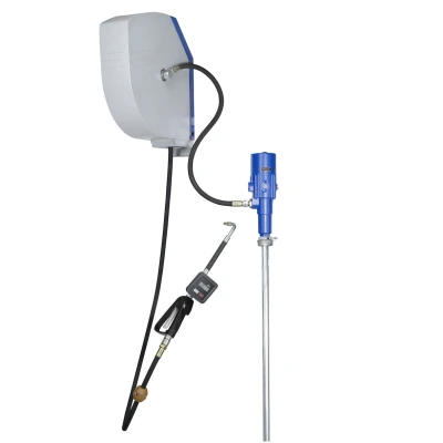 PR OLIEPOMP 5:1 200L MET GESLOTEN 10M SLANGHASPEL EN DIGITAAL PISTOOL