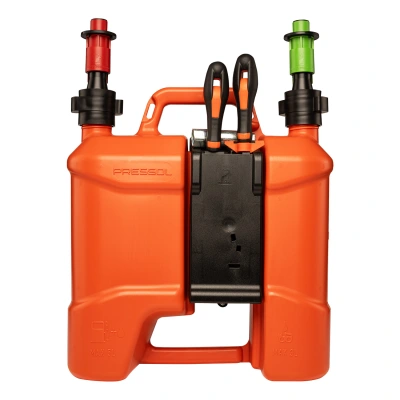 PR DUBBELE JERRYCAN+GEREEDSCHAP BOX 5+3L AUTO STOP 21033