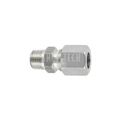 RECHTE KOPPELING GE8LL M10X1 RVS