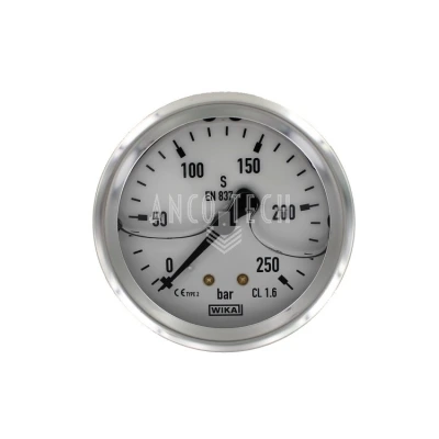 MANOMETER Ø63 0-250BAR 1/4-A