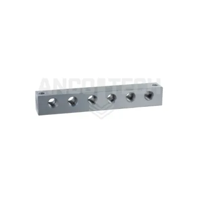 SMEERNIPPELBLOK 6 AANSLUITINGEN 1/8NPT