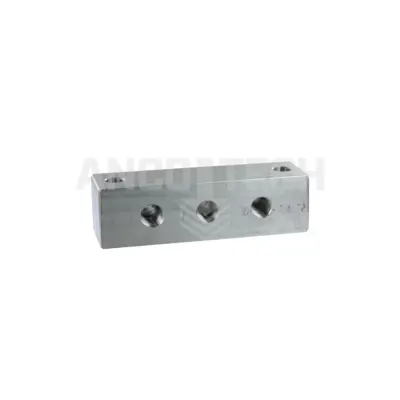 SMEERNIPPELBLOK 3 AANSLUITINGEN 1/4" RVS