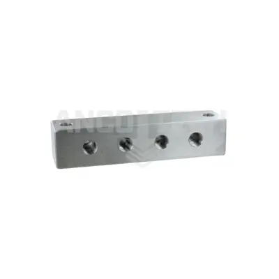 SMEERNIPPELBLOK 4 AANSLUITINGEN 1/4" RVS