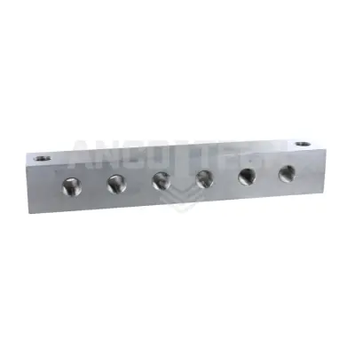SMEERNIPPELBLOK 6 AANSLUITINGEN 1/4" RVS