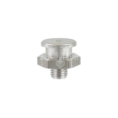 VLAKNIPPEL 16MM M8x1 RVS