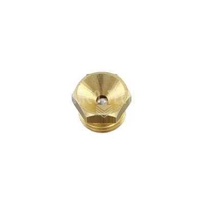 CENTRAALNIPPEL 1/4" MESSING