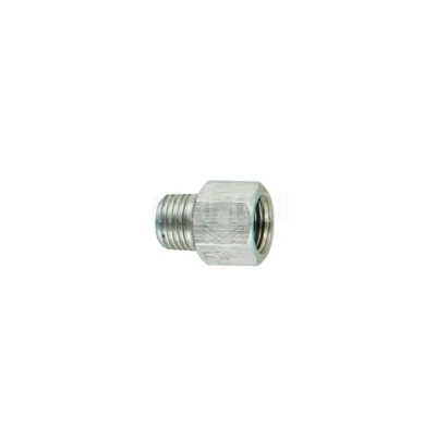 VERLENGNIPPEL M10x1  L=18MM RVS