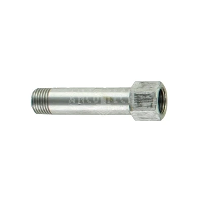 VERLENGNIPPEL M10x1 L=50MM RVS