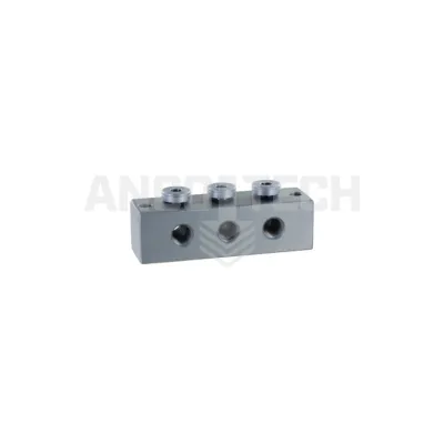 SMEERNIPPELBLOK T-BORING 3 AANSLUITINGEN M10x1