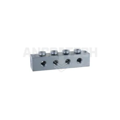 SMEERNIPPELBLOK T-BORING 4 AANSLUITINGEN M10x1