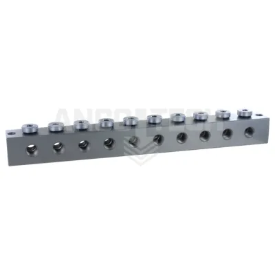 SMEERNIPPELBLOK T-BORING 10 AANSLUITINGEN M10x1
