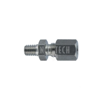 RECHTE KOPPELING GE4LL M6X1 RVS