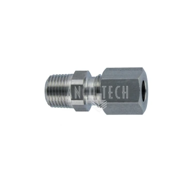 RECHTE KOPPELING GE6LL M10X1 RVS