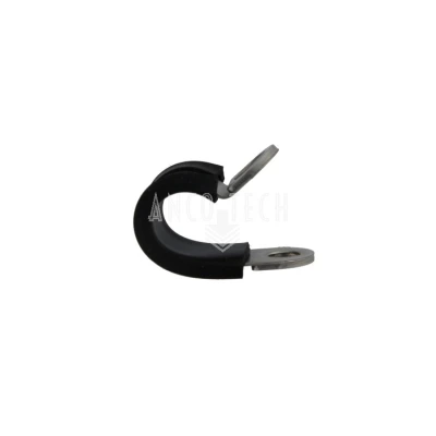 LEIDINGKLEM MET RUBBER INLEG 9MM  RVS