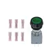 DRUKKNOP + LAMP GROEN 12/24V