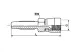 SCHROEFPILAAR VOOR HD SLANG JIC37° 7/16 WARTEL
