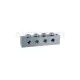 SMEERNIPPELBLOK T-BORING 4 AANSLUITINGEN M10x1