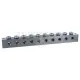 SMEERNIPPELBLOK T-BORING 10 AANSLUITINGEN M10x1