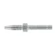 PIJPEIND LANG 6MM RECHT MET SKF GROEF VOOR HD SLANG 8.6x4